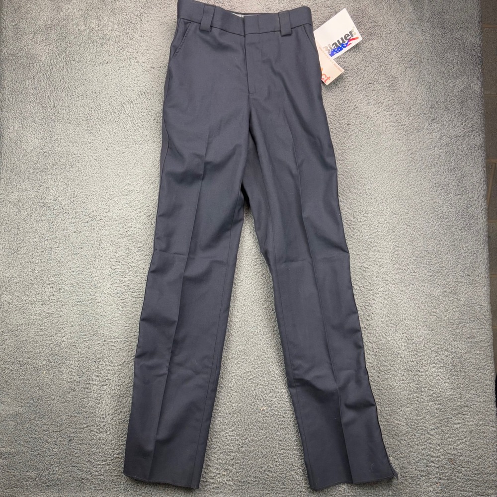 Blauer ClassAct 8560 Serge Weave Trouser Mens 28 Reg Dark Navy Wool Blend NWT‎